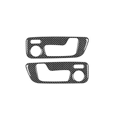 Imagem de UTOYA Adesivo de guarnição da maçaneta da porta interior de fibra de carbono do carro Moldura decorativa, adequado para BMW G01 2018-2020 G02 2019-2020 X3 X4
