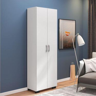 Imagem de Armário Livreiro Multiuso 2 Portas Espresso Móveis Branco