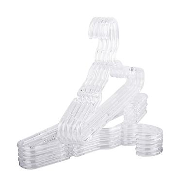 Imagem de Kit 25 Cabide Infantil Reforçado Cristal Acrílico 8MM Transparente