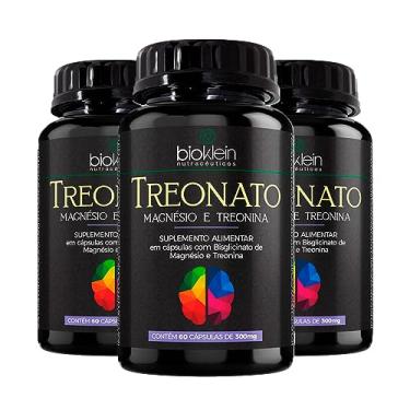 Imagem de Kit 3 Treonato - 260mg Magnésio e 220mg Treonina - 60 Cápsulas Bioklein