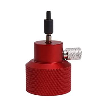 Imagem de Adaptador de tanque de gás Adaptador de recarga de gás Adaptador de enchimento de propano Conector de agulha de propano para acampamento ao ar livre para tanque de gás verde com porta de óleo de