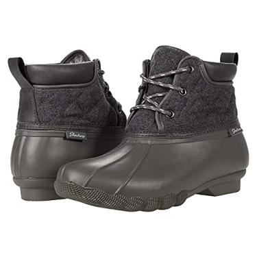 Imagem de Skechers Bota feminina Pond-Lil Puddles-Mid acolchoada com cadarço com sola impermeável, Carvão, 6