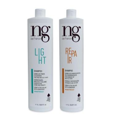 Imagem de Ng De France Kit Shampoo Light 1L + Shampoo Repair 1L