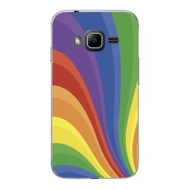 Imagem de Capa Case Capinha Samsung Galaxy J1 Mini Arco Iris Linhas - Showcase