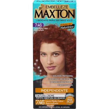 Imagem de Embelleze Tinta De Cabelo Maxton Louro Médio Cobre Avermelhado 7.46 Independente