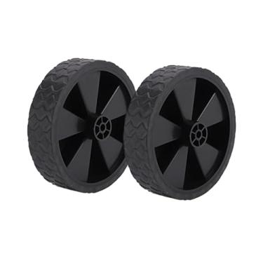 Imagem de Fenteer 2x rodas de carrinho de compras rodas rodízio portátil peças de reposição rodas para carrinho de compras roda de bagagem pessoal, 5 polegadas 151g