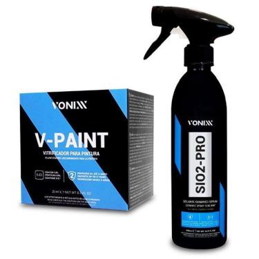 Imagem de Kit Vitrificacao + Manutencao Vonixx - V Paint E Sio2 Pro