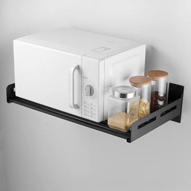 Imagem de Prateleira de parede de aço inoxidável, suporte de parede para micro-ondas, carga 110s, 40 * 40cm/16 * 16 polegadas 16Serene
