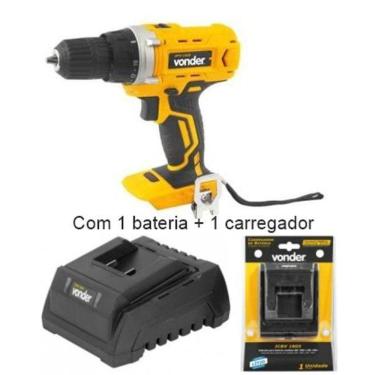 Imagem de Parafusadeira Furadeira 18V Com 1 Bateria 4.0 Ah 1820 Vonder