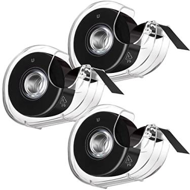 Imagem de Zubebe Rolo de fita magnética (0,75 polegadas de largura x 26 pés de comprimento) Dispensador de fita magnética adesiva flexível com suporte adesivo e dispensador de fita para DIY Board Home Office (3