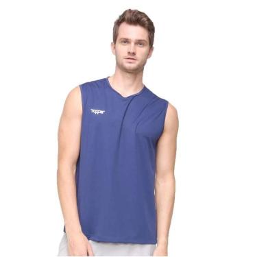 Imagem de Regata Topper Treino Classic Masc - Marinho - P-Masculino