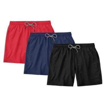 Imagem de Kit 3 Bermudas N.Live Tactel Short Praia Mauricinho Masculina-Masculino