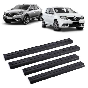 Imagem de Soleira 4 portas plástico injetado preto logan sandero 2022