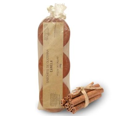 Imagem de Sabonete Artesanal de Glicerina e Canela kit 3 barras