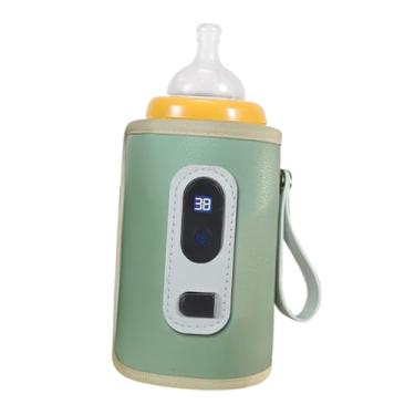 Imagem de Generic Garrafa para manter quente, Aquecedor de mamadeiras, Aquecedor portátil de mamadeiras para viagem em carro, Verde