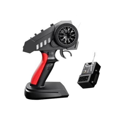 Imagem de Colaxi Controlador de carro rc, transmissor de controle remoto de 6 canais com receptor, profissional para barco rc, helicóptero, carro, acessório diy