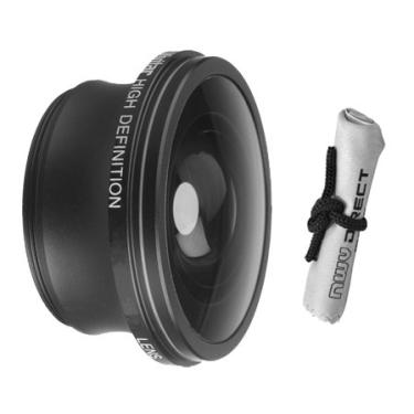 Imagem de Lente teleconversor Viv/Optics 2.2X para Canon VIXIA HF M300 + Pano de limpeza de microfibra Nwv Direct