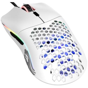 Imagem de Glorious Gaming Mouse - Modelo O Matte White 67 g Superlight Honeycomb USB Gaming Mouse