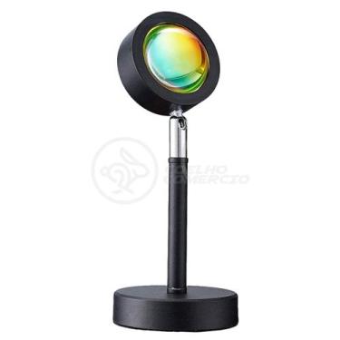 Imagem de Mini Ring Light Sunset Projetor Lâmpada Tiktok Usb Presente Dia Dos Na