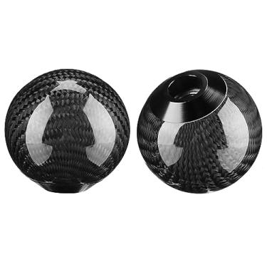 Imagem de Cabeça Universal do Botão de Mudança de Marcha de Metal, Câmbio Manual Profissional, Encaixe Universal, Metal, Preto (Preto)