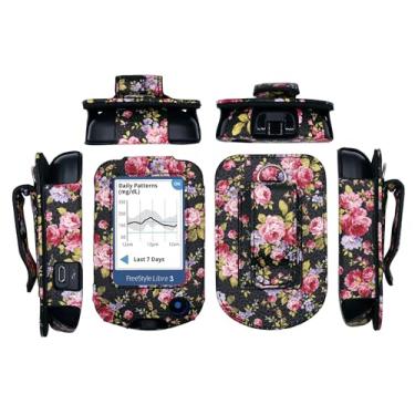 Imagem de Capa de couro ajustada projetada com protetor de tela (inclui mosquetão e cordão) para Freestyle Libre 3, Freestyle Libre 2 (BFL/1)