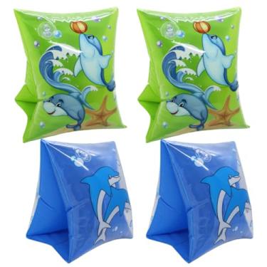 Imagem de Kit 2 pares Boia de Braço Infantil Piscina Mar Verão Praia - Cor: Azul e Verde
