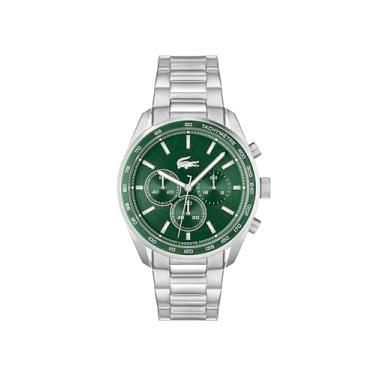 Imagem de Lacoste Boston Relógio cronógrafo masculino, relógio de pulso de aço inoxidável, resist...