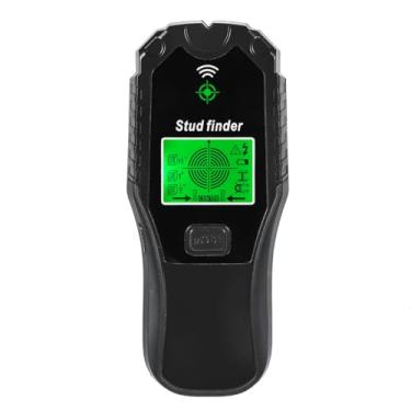 Imagem de Mulcort Scanner de parede 5 em 1, ferramenta multifuncional para localizador de pinos, visor LCD e alarme de áudio para o centro e borda de metal madeira e detecção de vigas de fio CA
