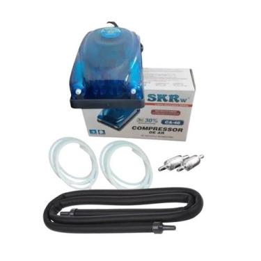 Imagem de KIT Cortina De Ar 90cm + Compressor 2 Saídas Completo - SKRw, 110V