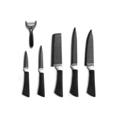 Imagem de Kit 6 Peças Facas Aço Churrasqueiro - King