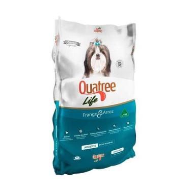Imagem de Ração Quatree Life para Cães Adultos de Porte Pequeno Sabor Frango e A