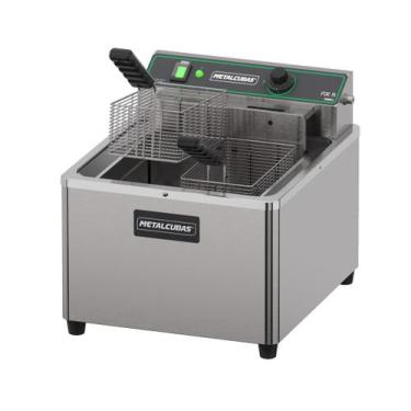 Imagem de Fritadeira Elétrica Inox de Mesa Óleo Metalcubas 15L FOE 15 M 8000W, 2