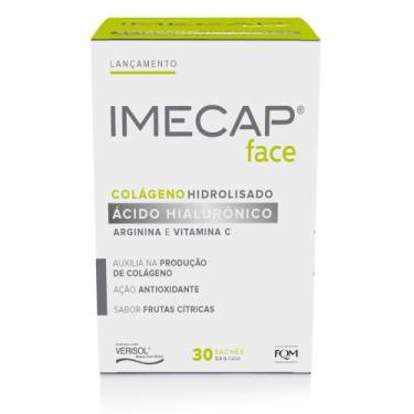 Imagem de Imecap Face 30 Sachês - Colágeno Hidrolisado e Ácido Hialurônico - FQM