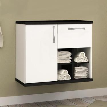 Imagem de Gabinete para Banheiro 1 Porta 1 Gaveta 70cm Veneza - Móveis Bosi