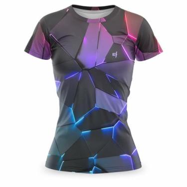Imagem de Blusa Feminina Academia Fitness Caminhada Treino Corrida Proteção UV -