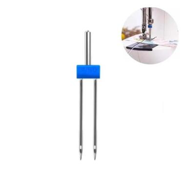 Imagem de Kit 10 Agulhas Dupla para Maquina Domestica HZX1 3mm- Numero 11 - Lanm