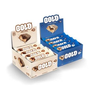 Imagem de Barra de Proteína BOLD Snacks - KIT BOLD Leite & Avelã + BOLD Cookies 