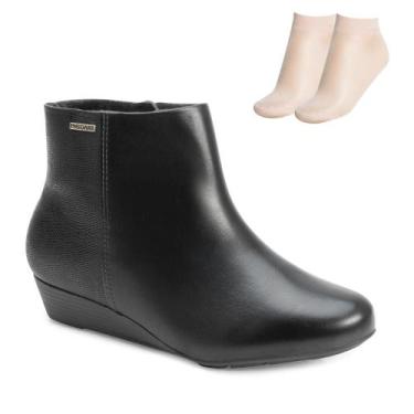 Imagem de Bota Cano Curto Modare e Meia MD24-70761, Preto, 36