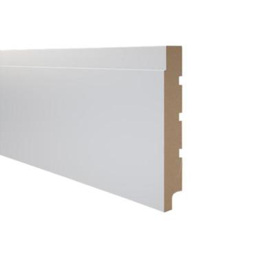 Imagem de Rodapé de MDF Durafloor Essencial E-06 Branca Polar 200mm x 18mm x 210