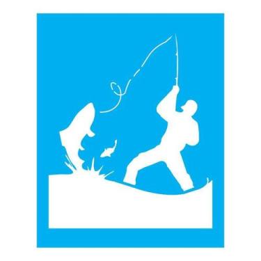 Imagem de Stencil Tamako Pescador - 20X25Cm - Ref B520