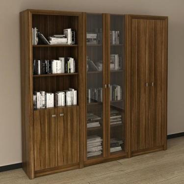 Imagem de Kit 3 Armários Multiuso de Escritório com 6 Portas - Espresso Móveis