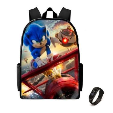 Imagem de Bolsa Escolar lançamento Juvenil Mais Relogio Digital Novidade - Kaut