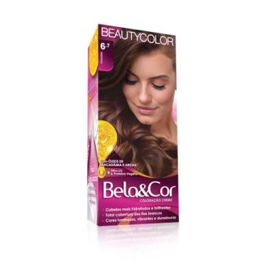 Imagem de Tintura Creme Bela&Cor Chocolate 6.7 Kit