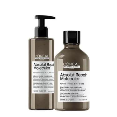 Imagem de Kit L'Oréal Professionnel Absolut Repair Molecular Shampoo e Sérum (2 