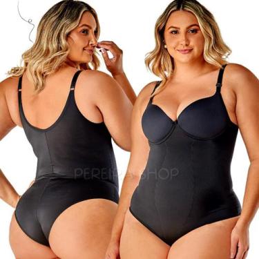 Imagem de Body Modelador Plus Size Média Forte Compressão Com Bojo 351601 - VI L