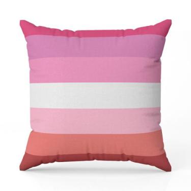 Imagem de Capa de Almofada Avulsa Estampada Bandeiras LGBT Cores 45cm x 45cm - D