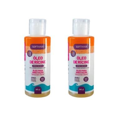 Imagem de Óleo De Rícino Puro 100% Natural Vegetal Para Cabelo Kit 2un - Soft Ha
