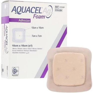 Imagem de Curativo Aquacel Ag Foam 10cm x 10cm 1 Unidade Convatec
