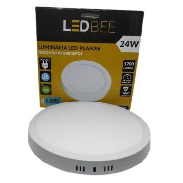 Imagem de Plafon LED sobrepor redondo 24w branca LEDBee