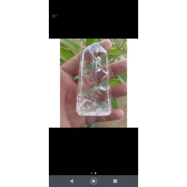 Imagem de Ponta gerador quartzo cristal 8 cm de altura e 5 cm de largura pesado 